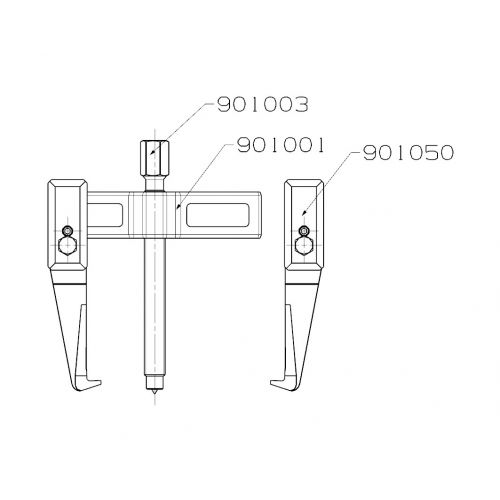 EXTRACTOR FORZA SERIE 9000 DE 2 PATAS